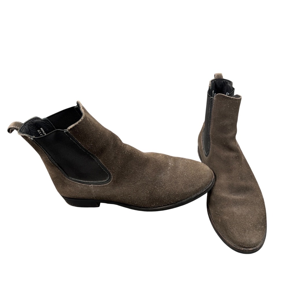 Thursday Boot Co Duchess Chelsea Boots Women 8.5 Dark Brown Suede Elastic Ankle
